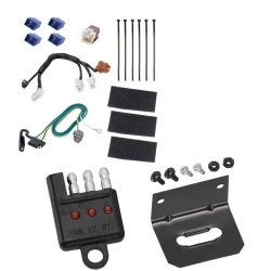 Reese Trailer Wiring and Bracket w/ Light Tester For 14-21 Infiniti QX60 13-20 Nissan Pathfinder Plug & Play 4-Flat Harness