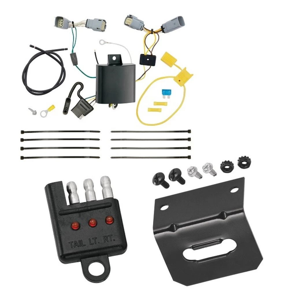 Plug and Play T-One Wiring Harness Connector 4-Flat Mounting Bracket 4-Flat Car End Tester w/ LED Display 85894 118144 20114 Reese Towpower Trailer Wiring and Bracket Light Tester 15-22 Chrysler 300 Plug Play 4-Flat Harness 15 16 17 18 19 20 21 22 2015 Reese Trailer Wiring and Bracket w/ Light Tester For 15-23 Chrysler 300 Plug & Play 4-Flat Harness