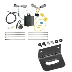 Reese Trailer Wiring and Bracket For 15-23 Chrysler 300 Plug & Play 4-Flat Harness