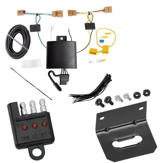 Reese Trailer Wiring and Bracket w/ Light Tester For 18-21 Volkswagen Tiguan Plug & Play 4-Flat Harness