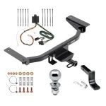 Reese Trailer Tow Hitch For 16-23 Mazda CX-9 Complete Package w/ Wiring Draw Bar and 2" Ball