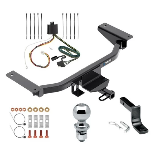 Reese Trailer Tow Hitch For 16-23 Mazda CX-9 Complete Package w/ Wiring Draw Bar and 2" Ball