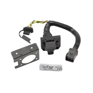 Trailer Hitch Tow Package w/ 7-Way RV Wiring For 07-09 Dodge Freightliner Sprinter 2500 3500 w/o Factory Step Bumper w/ 2" Drop Mount 2" Ball Class 4 2" Receiver Reese
