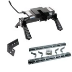 Reese Dual Jaw 16K Fifth Wheel Trailer Hitch W/ Rails For 2002-2008 Dodge Ram 1500 2003-2012 Ram 2500 3500 Base Rail Kit 5th Wheel Brackets Hardware