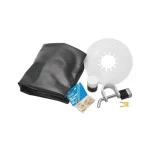 Reese Fifth Wheel Trailer Hitch Starter Kit 10" Round Lube Plate 1/4" Thick, Lube, Cover, King Pin Lock, Lock Links
