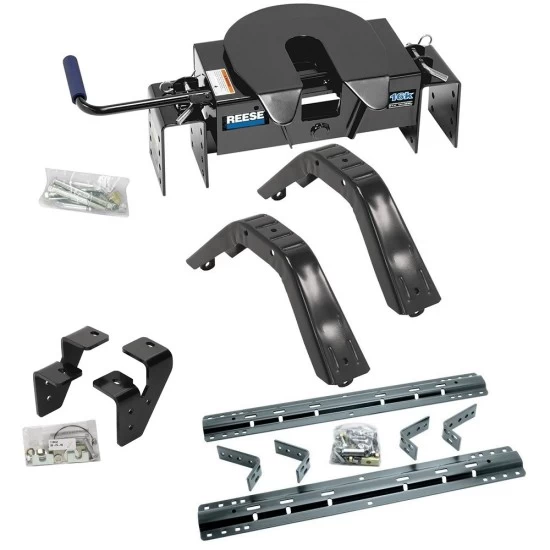 Reese 15K Fifth Wheel Trailer Hitch W/ Rails For 03-12 Dodge Ram 2500 3500 10-13 RAM 2500 3500 Base Rail Kit 5th Wheel Brackets Hardware