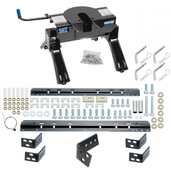 Reese 20K Fifth Wheel Trailer Hitch W/ Rails For 2002-2008 Dodge Ram 1500 2003-2012 Ram 2500 3500 Base Rail Kit 5th Wheel Brackets Hardware