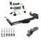 Tow Package For 03-14 Chevy Express GMC Savana 1500 03-23 2500 3500 Trailer Hitch w/ Wiring 2" Drop Mount 2" Ball 2" Receiver
