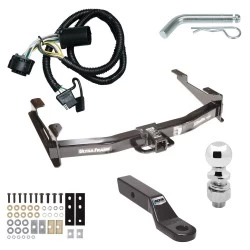 Class 5 13K Tow Package For 01-10 Chevy Silverado GMC Sierra 2500 HD 3500 HD 07-07 Classic Trailer Hitch w/ Wiring 2-5/16" Ball 2" Drop Mount 2" Receiver