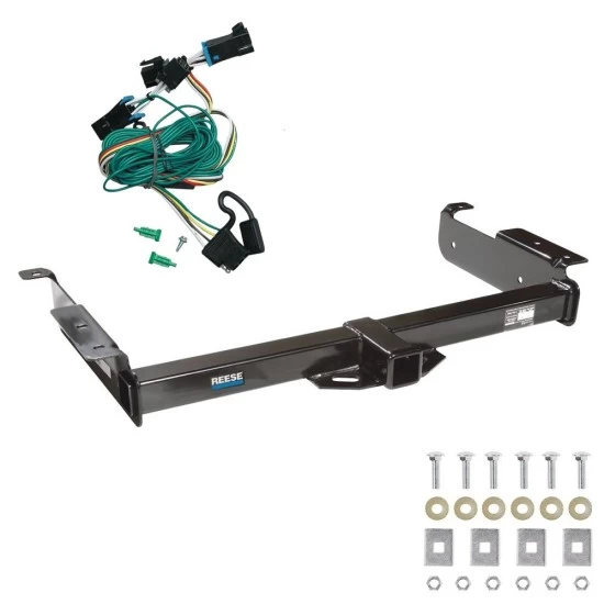 Trailer Hitch w/ Wiring For 96-99 Chevy Express GMC Savana 1500 2500 3500 Class 3 2" Tow Receiver Reese Tekonsha