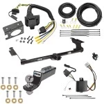 Trailer Hitch Tow Package w/ 7-Way RV Wiring For 05-10 Honda Odyssey All Models w/ 2" Drop Mount 2" Ball Class 3 2" Receiver Reese