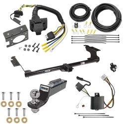 Trailer Hitch Tow Package w/ 7-Way RV Wiring For 05-10 Honda Odyssey All Models w/ 2" Drop Mount 2" Ball Class 3 2" Receiver Reese