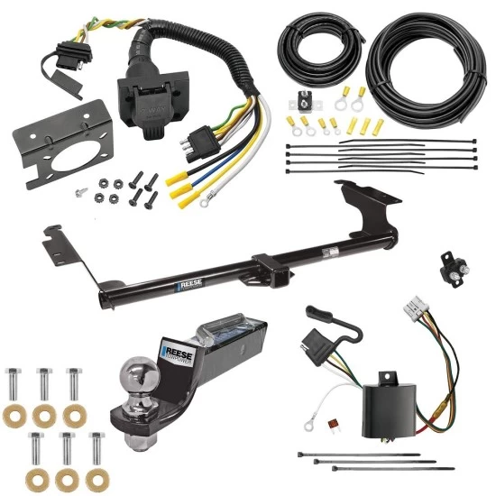 Trailer Hitch Tow Package w/ 7-Way RV Wiring For 05-10 Honda Odyssey All Models w/ 2" Drop Mount 2" Ball Class 3 2" Receiver Reese