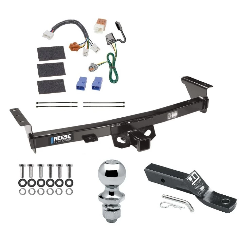 Reese Trailer Tow Hitch For 05-26 Nissan Frontier 09-12 Suzuki Equator 2" Receiver Complete Package w/ Wiring and 1-7/8" Ball