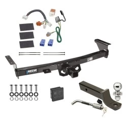 Reese Trailer Tow Hitch For 05-26 Nissan Frontier 09-12 Suzuki Equator Deluxe Package Wiring 2" Ball Mount and Lock