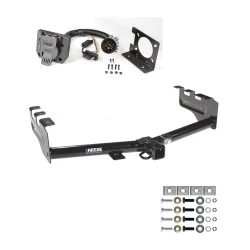 Trailer Hitch w/ 7-Way RV Wiring For 99-13 Chevy Silverado GMC Sierra 1500 HD 99-04 2500 LD (07-07 Classic) Standard or Step Bumper Class 4 2" Receiver Reese