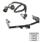 Trailer Hitch w/ Wiring For 99-13 Chevy Silverado GMC Sierra 1500 HD 99-04 2500 LD (07-07 Classic) Standard or Step Bumper Class 4 2" Tow Receiver Reese Tekonsha