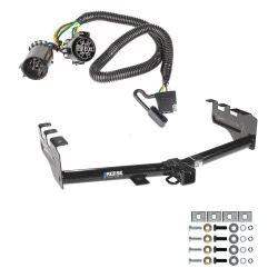 Trailer Hitch w/ Wiring For 99-13 Chevy Silverado GMC Sierra 1500 HD 99-04 2500 LD (07-07 Classic) Standard or Step Bumper Class 4 2" Tow Receiver Reese Tekonsha