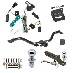 Ultimate Tow Package For 07-10 Saturn Outlook All Models Trailer Hitch w/ Wiring 2" Drop Mount Dual 2" and 1-7/8" Ball Lock Bracket Cover 2" Receiver Reese