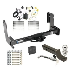 Reese Trailer Tow Hitch For 14-25 Freightliner Mercedes-Benz Sprinter 1500 2500 3500 w/o Factory Step Bumper Deluxe Package Wiring 2" Ball Mount and Lock
