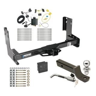 Reese Trailer Tow Hitch For 14-25 Freightliner Mercedes-Benz Sprinter 1500 2500 3500 w/o Factory Step Bumper Deluxe Package Wiring 2" Ball Mount and Lock