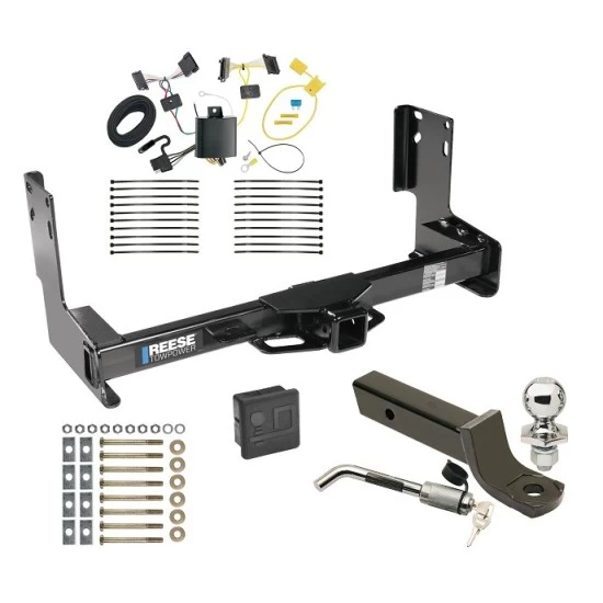 Reese Trailer Tow Hitch For 14-25 Freightliner Mercedes-Benz Sprinter 1500 2500 3500 w/o Factory Step Bumper Deluxe Package Wiring 2" Ball Mount and Lock