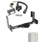 Trailer Hitch w/ 7-Way RV Wiring For 07-09 Dodge Freightliner Sprinter 2500 3500 w/o Factory Step Bumper Class 4 2" Receiver w/Factory 7-Way Reese