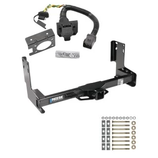 Trailer Hitch w/ 7-Way RV Wiring For 07-09 Dodge Freightliner Sprinter 2500 3500 w/o Factory Step Bumper Class 4 2" Receiver w/Factory 7-Way Reese