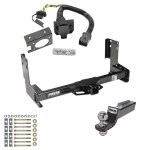 Custom Fit Trailer HitchTow Harness Wiring Package (7-Way) 2" Drop Ball-Mount w/ Pin/Clip 2" Chrome Ball 7-Way Mounting Bracket Installation Hardware Installation Instructions 44576 20135 21536 Reese Trailer Hitch Tow Package 7-Way RV Wiring 07- Trailer Hitch Tow Package w/ 7-Way RV Wiring For 07-13 Freightliner Dodge Sprinter 2500 3500 w/ 2" Drop Mount 2" Ball Class 4 2" Receiver w/Factory 7-Way Reese