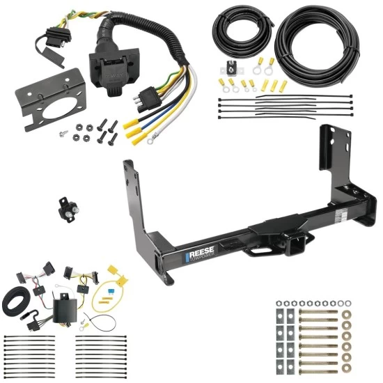 Trailer Hitch w/ 7-Way RV Wiring For 07-13 Mercedes-Benz Freightliner 07-09 Dodge Sprinter 2500 3500 w/o Factory Step Bumper Class 4 2" Receiver Reese