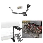 Trailer Hitch w/ 4 Bike Rack For 05-09 Subary Legacy Outback Sedan & Wagon Except Sport Approved for Recreational & Offroad Use Carrier for Adult Woman or Child Bicycles Foldable