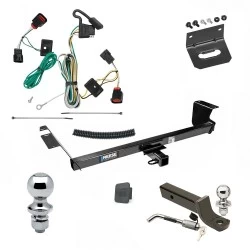 Ultimate Tow Package For 09-12 Volkswagen Routan All Models Trailer Hitch w/ Wiring 2" Drop Mount Dual 2" and 1-7/8" Ball Lock Bracket Cover 2" Receiver Reese