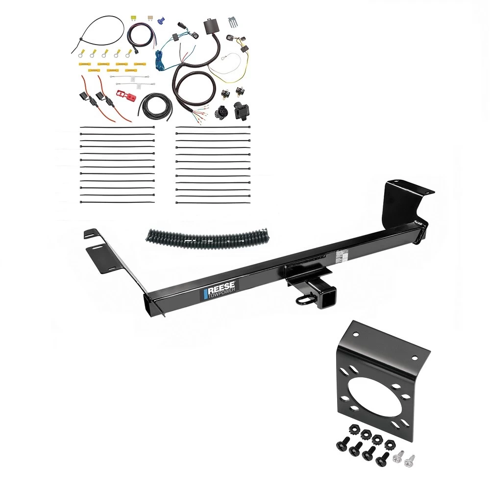 Trailer Hitch w/ 7-Way RV Wiring For 11-16 Chrysler Town and Country 21-21 Grand Caravan 11-20 Dodge Grand Caravan 12-15 RAM C/V Class 3 2" Receiver Reese