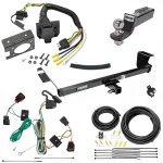 Trailer Hitch Tow Package w/ 7-Way RV Wiring For 09-12 Volkswagen Routan All Models w/ 2" Drop Mount 2" Ball Class 3 2" Receiver Reese