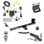 Ultimate Tow Package For 11-16 Chrysler Town and Country 21-21 Grand Caravan 11-20 Dodge Grand Caravan 12-15 RAM C/V Trailer Hitch w/ Wiring 2" Drop Mount Dual 2" and 1-7/8" Ball Lock Bracket Cover 2" Receiver Reese