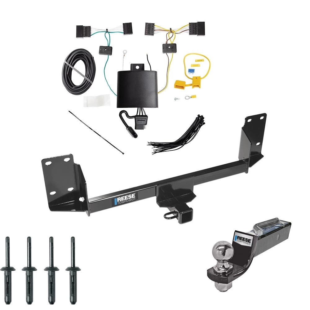 Trailer Hitch w/ Wiring For 15-18 BMW X5 All Models Class 4 2" Tow Receiver Reese Tekonsha