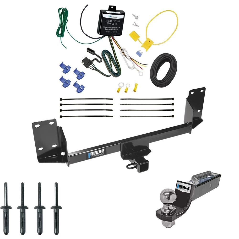 Tow Package For 07-14 BMW X5 All Models Trailer Hitch w/ Wiring 2" Drop Mount 2" Ball 2" Receiver Reese