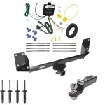 Tow Package For 07-14 BMW X5 All Models Trailer Hitch w/ Wiring 2" Drop Mount 2" Ball 2" Receiver Reese