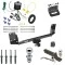 Ultimate Tow Package For 07-14 BMW X5 All Models Trailer Hitch w/ Wiring 2" Drop Mount Dual 2" and 1-7/8" Ball Lock Bracket Cover 2" Receiver Reese