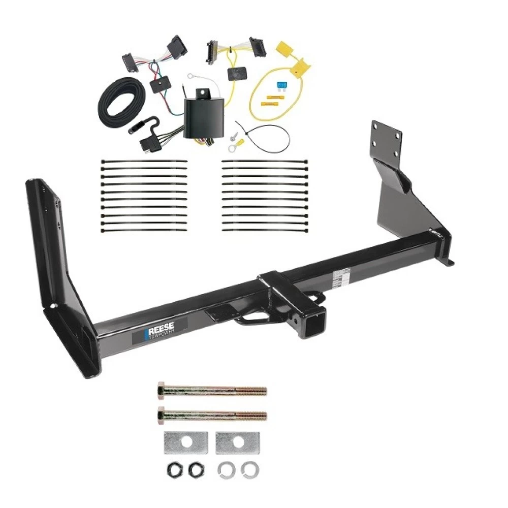 Reese Trailer Tow Hitch For 14-25 Freightliner Mercedes-Benz Sprinter 1500 2500 3500 w/ Factory Step Bumper w/ Plug & Play Wiring Kit Class 3 2" Receiver