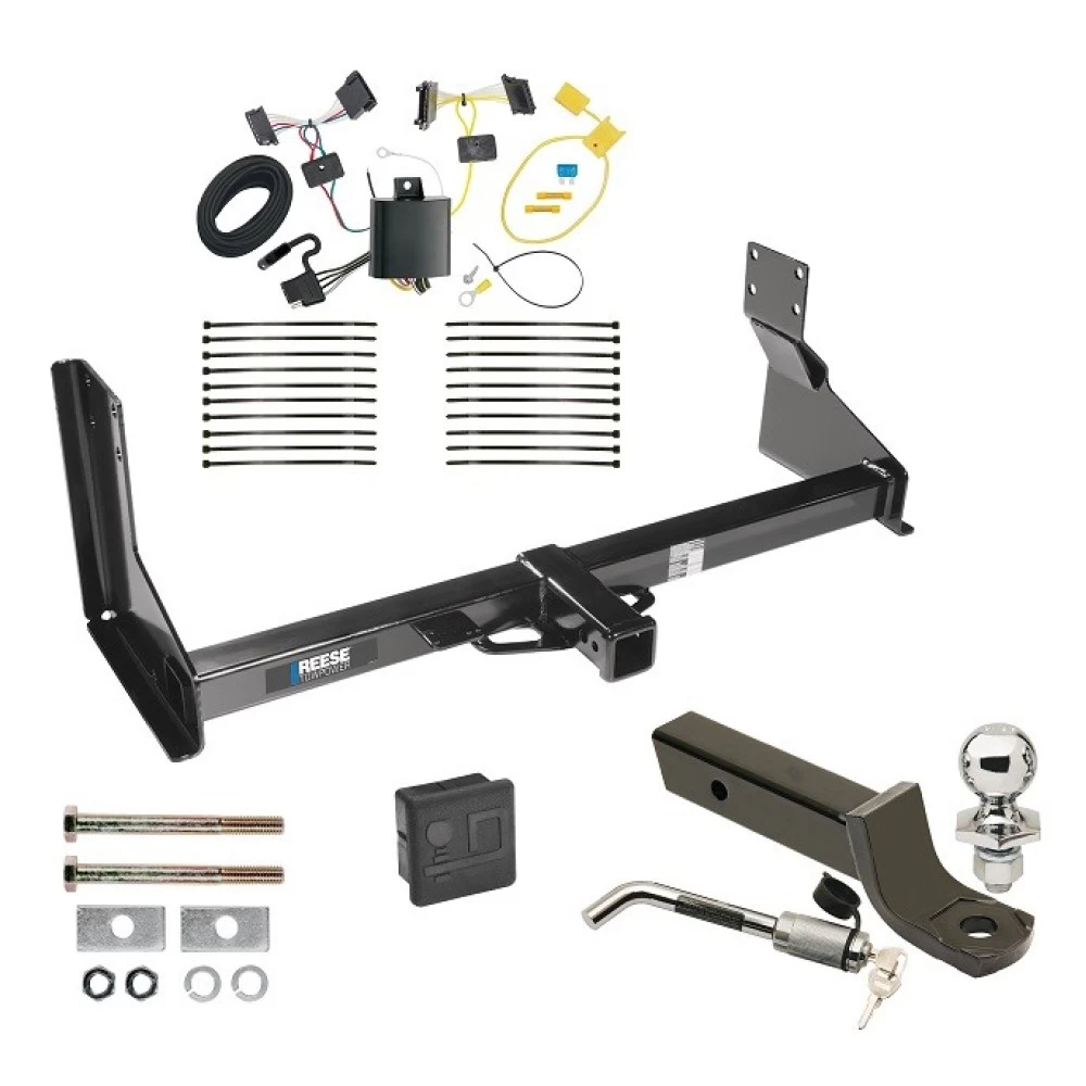 Reese Trailer Tow Hitch For 14-25 Freightliner Mercedes-Benz Sprinter 1500 2500 3500 w/ Factory Step Bumper Deluxe Package Wiring 2" Ball Mount and Lock