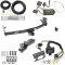 Trailer Hitch Tow Package w/ 7-Way RV Wiring For 04-12 Chevrolet Colorado GMC Canyon 06-08 Isuzu I-Series Pickup w/ 2" Drop Mount 2" Ball Class 4 2" Receiver Reese