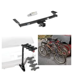 Trailer Hitch w/ 4 Bike Rack For 09-14 Nissan Murano 11-14 Except CrossCabriolet Approved for Recreational & Offroad Use Carrier for Adult Woman or Child Bicycles Foldable