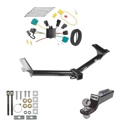 Tow Package For 09-09 Dodge Journey All Models Trailer Hitch w/ Wiring 2" Drop Mount 2" Ball 2" Receiver Reese