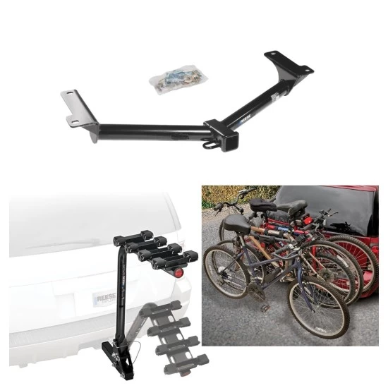 Custom Fit Trailer Hitch 4 Bike Carrier Installation Hardware Installation Instructions 44601 63124 Reese Trailer Hitch 4 Bike Rack 09-20 Dodge Journey All Styles Approved Recreational Offroad Use Carrier Adult Woman or Child Bicycles Foldable 09 10 11 1 Trailer Hitch w/ 4 Bike Rack For 09-20 Dodge Journey All Styles Approved for Recreational & Offroad Use Carrier for Adult Woman or Child Bicycles Foldable