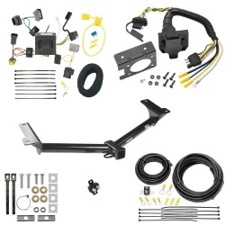 Trailer Hitch w/ 7-Way RV Wiring For 11-20 Dodge Journey w/ LED Taillights Class 3 2" Receiver Reese