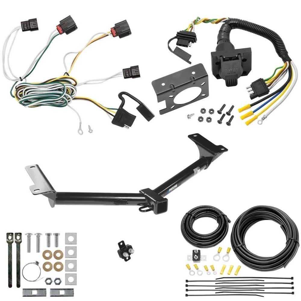 Trailer Hitch w/ 7-Way RV Wiring For 10-10 Dodge Journey All Models Class 3 2" Receiver Reese