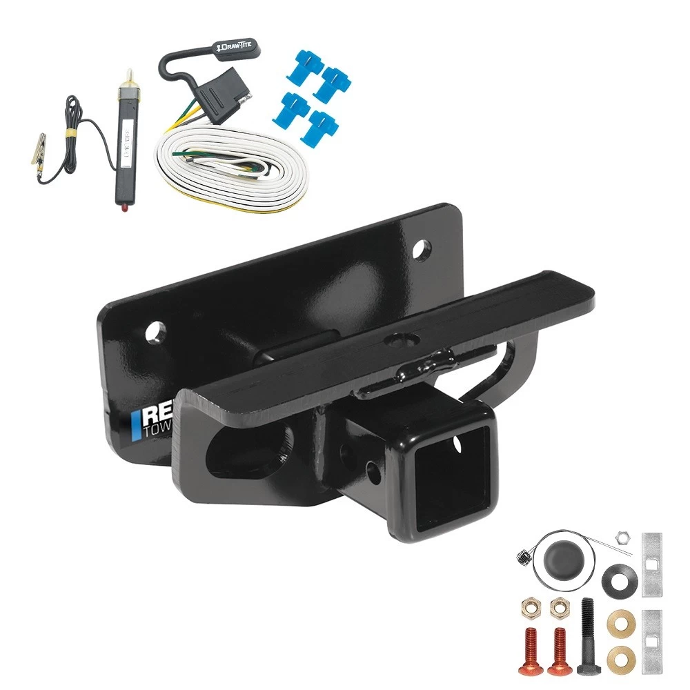 Trailer Hitch w/ Wiring For 03-18 Dodge Ram 1500 19-23 (Classic) 03-09 2500 3500 Class 4 2" Tow Receiver Reese Tekonsha