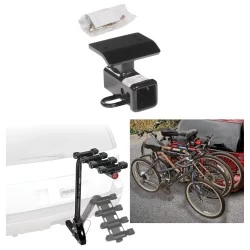 Trailer Hitch w/ 4 Bike Rack For 09-17 VW Tiguan 17-18 Limited Only Approved for Recreational & Offroad Use Carrier for Adult Woman or Child Bicycles Foldable