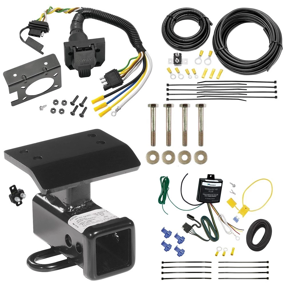Trailer Hitch w/ 7-Way RV Wiring For 09-11 Volkswagen Tiguan All Models Class 3 2" Receiver Reese
